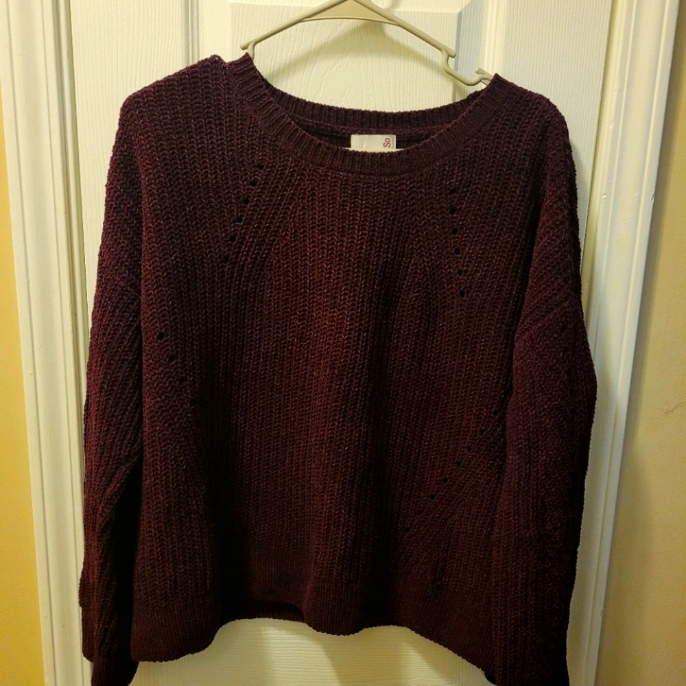 Dark Maroon "SO" Sweater - L